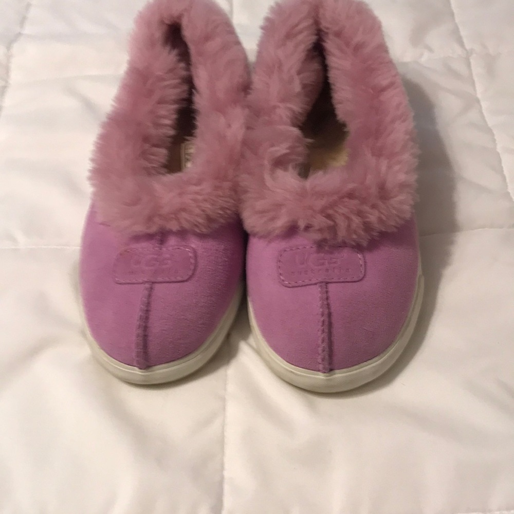 Ugg purple slippers with tennis shoe sole